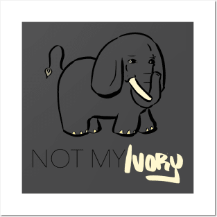 Not My Ivory T-Shirt Posters and Art